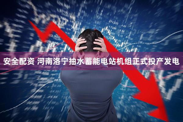 安全配资 河南洛宁抽水蓄能电站机组正式投产发电